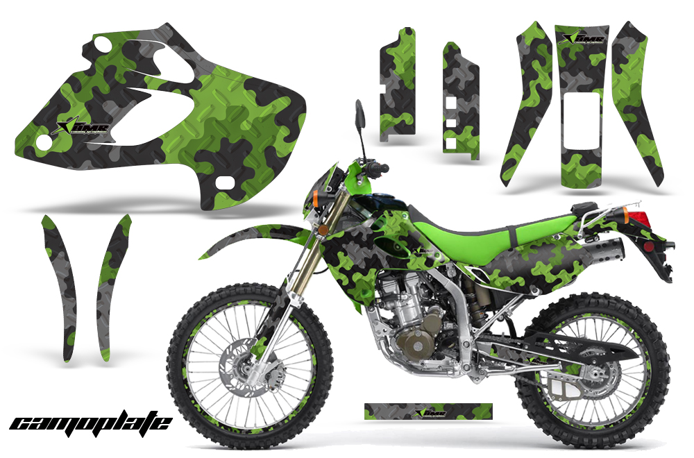 Kawasaki KLX 250 98 03 DTRACKER Graphics Kit Bones G CK